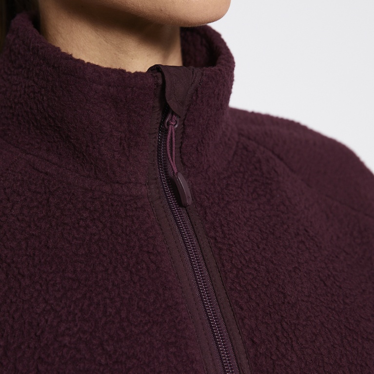 Pile jacket "Valla"  Aubergine